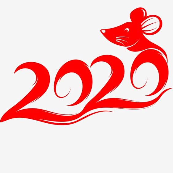 Kartu ucapan Tahun Baru 2020.