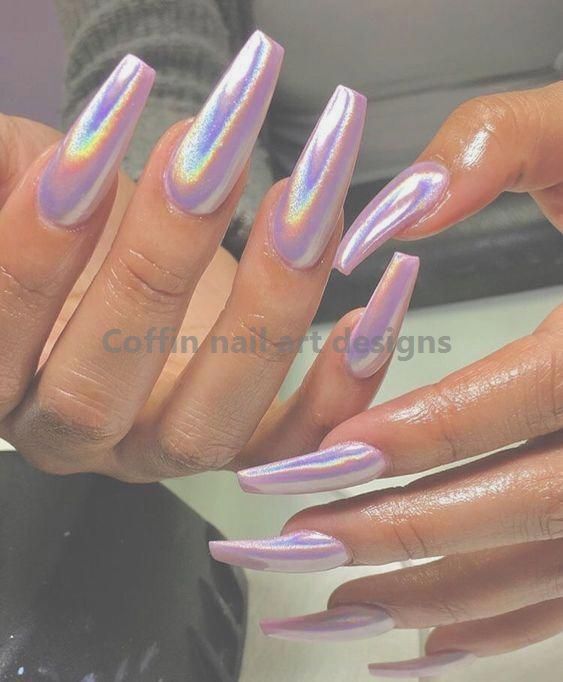 photo One Color Popular Acrylic Nails Coffin pinterest