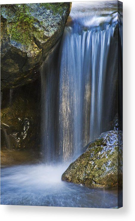 Tiny Waterfall Acrylic Print by Greg Vaughn. All acrylic prints are professionally printed, packaged, and shipped within 3 - 4 business days and delivered ready-to-hang on your wall. Choose from multiple sizes and mounting options.
