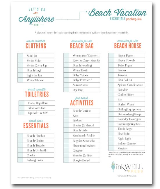 Printable Vacation Checklist Myrtle Beach Pinterest Myrtle - vacation checklist Printable Vacation Checklist Myrtle Beach Pinterest Myrtle - vacation checklist