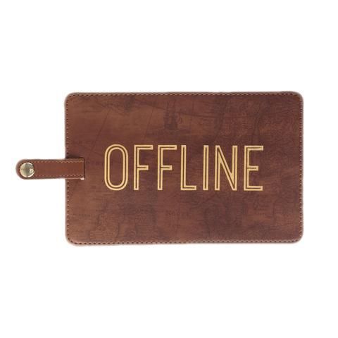 Offline Jumbo Luggage Tag In Chocolate Chocolate Luggage Offline Getbullish Wanderlust Explore Luggage Tags Offline Bag Tags<script async src=