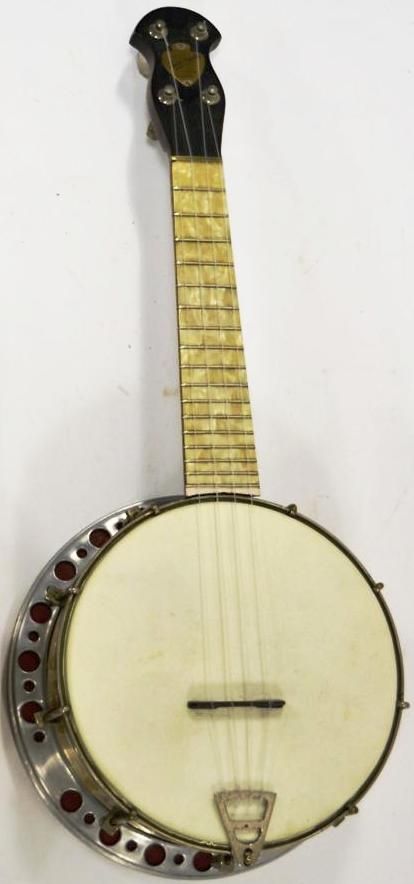 a j margolin perloid broadcaster banjolele
