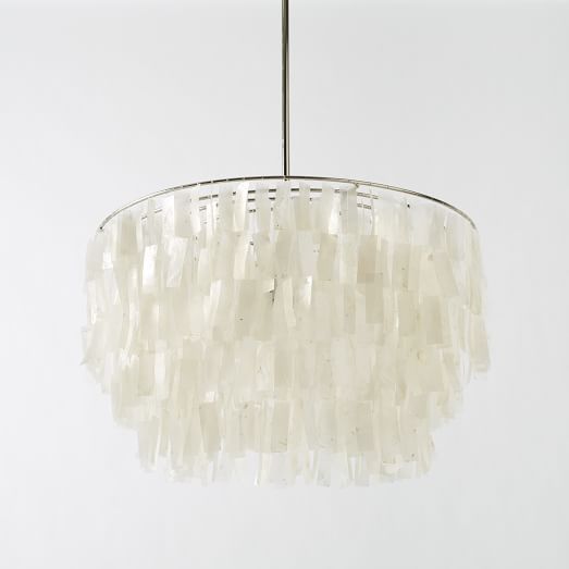 Bom Sku Capiz Round Chandelier Loose Large White Polished Nickel S Bom Sku Capiz Round Chandelier Loose, Capiz Round Chandelier Loose Large White Gold