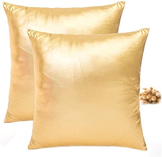 Decorative Throw Pillow Covers Square Pillowcase Gold Pillowcases