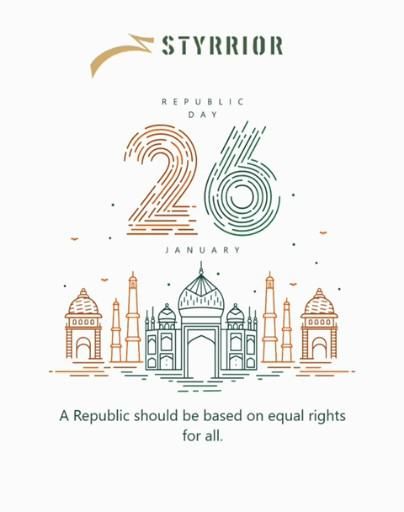 Happy Republic Day India. #styrrior #republicday #happyrepublicday #indianpride #indians #india #26january