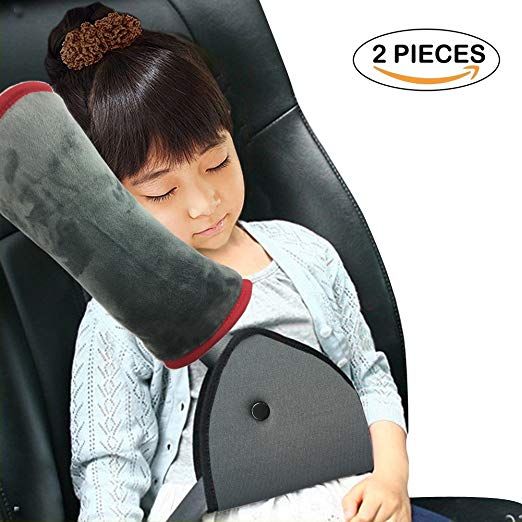Car Seat Belt Cover, Seatbelt Pillow Travel Pillow and Seat Belt Covers