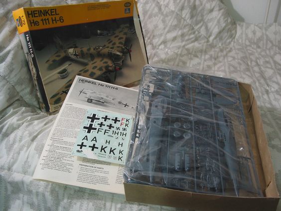 HEINKEL He 111 H-6 German Military Airplane 1979 Model Kit Testors 1/72 ... For Sale >>>> http://ajunkeeshoppe.blogspot.com/