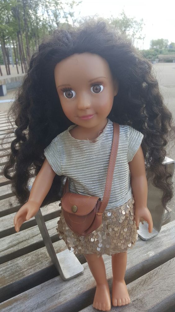 Africa American Girl NEW A-Girls doll Natural Hair OUTFIT Mixed Race 18in