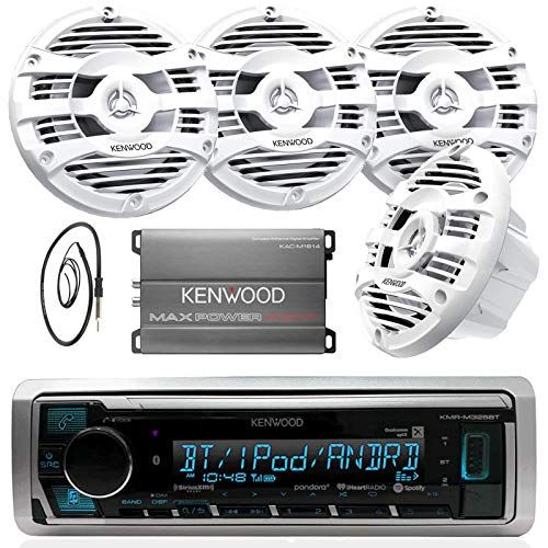 NEW KENWOOD 3-WAY STEREO FRONT OR REAR AUDIO SPEAKERS W INSTALL KIT AND HARNESS