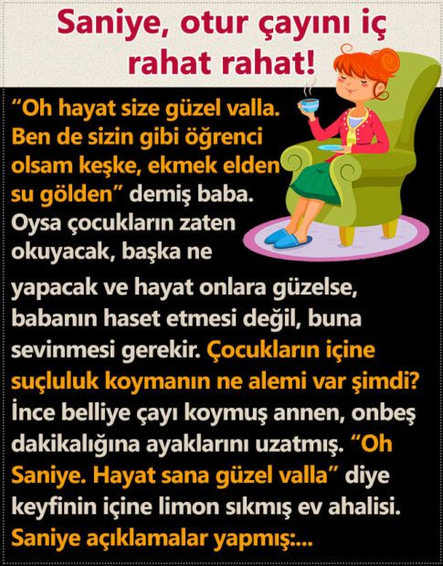 Saniye Otur Cayini Ic Rahat Rahat Iliski Sozleri Pozitif Dusunceler Egitim