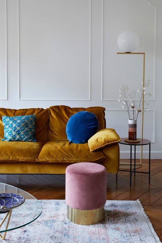 This Parisian Apartment Will Make You Want a Velvet Sofa | A Cup of Jo