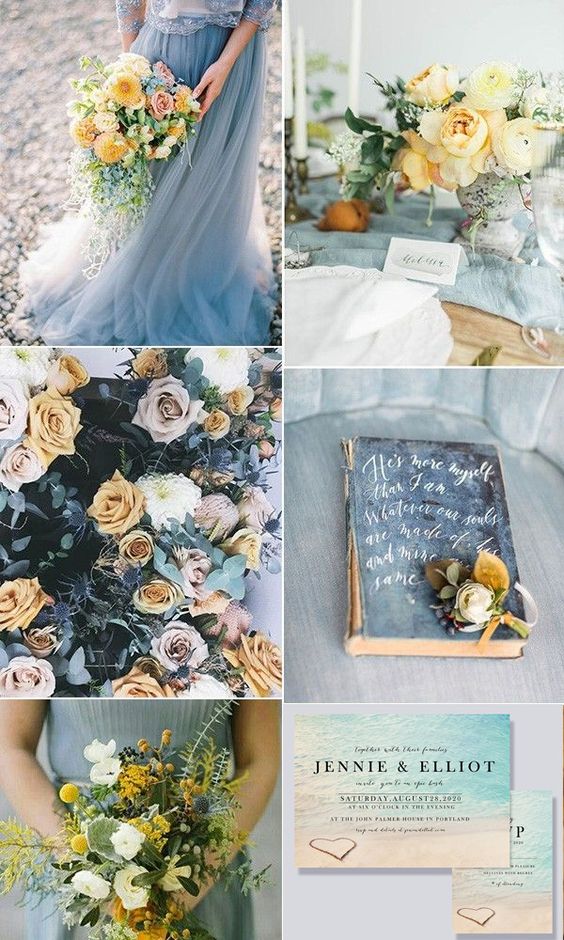 Adorable Shades of Blue Wedding Color Ideas for 2021
