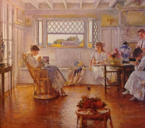 My Familyâ¦a painting by Edmund Tarbell from 1914â¦.New Hampshire