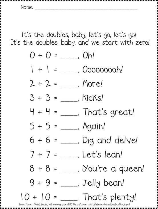 Pin Di Printable Math Worksheet Template