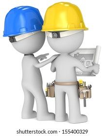 Planificación de proyectos de construcción. Amigo: ilustración de stock 155531819 | Shutterstock