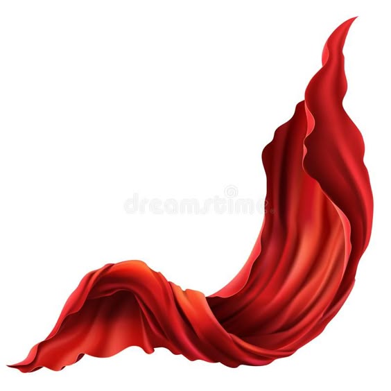 Vector 3d Realistic Flying, Flowing Red Fabric Stock Vector - Illustration of flying, ribbon: 116117470