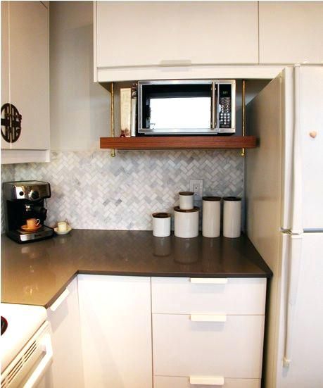 Under Cabinet Microwave Mounting Kit Home Depot Hanging Shelf For Interiors As Seen On Kitchen Interior In Kitchen Interior Microwave Shelf, Cabinet Mount Microwave