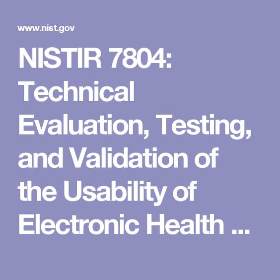 NISTIR 7804 Technical Evaluation, Testing, and Validation of the - technical evaluation NISTIR 7804 Technical Evaluation, Testing, and Validation of the - technical evaluation