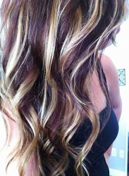 brown hair with blonde highlights