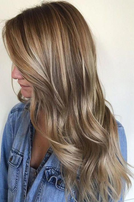 brown hair with caramel highlights