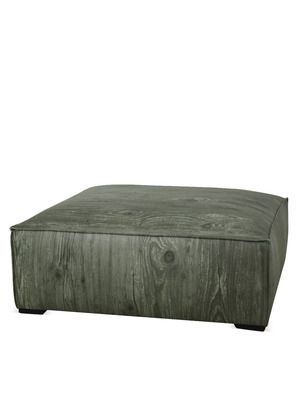 This Faux Bois Ottoman Is Very Manly And Comfy