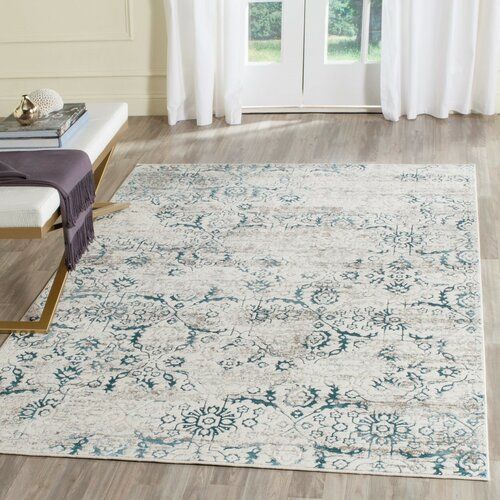 Spence Power Loom Blue Creme Rug Area Rugs Decor Colorful Rugs