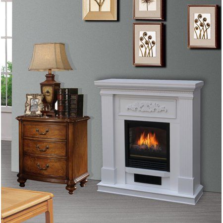 Bold Flame 38 Inch Wall Corner Electric Fireplace In White Walmart Com Corner Electric Fireplace Electric Fireplace Heater Fireplace Heater