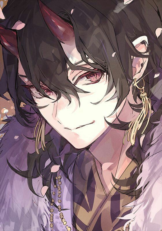 cute anime demon boy with black hair cute anime demon boy with black hair
