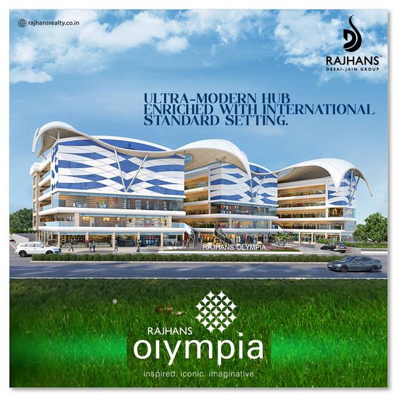 Ultra-modern hub enriched with international standard setting. #RajhansOlympia #BhatarRoad #Surat