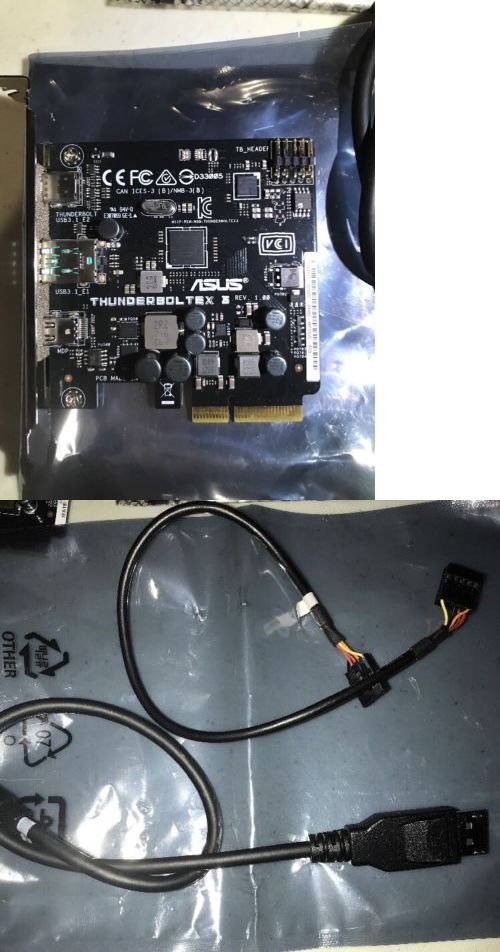 ASUS ThunderboltEX 3 Thunderbolt 3 /& USB 3.1 PCI-e Card For Z170 X99 X299 Prime