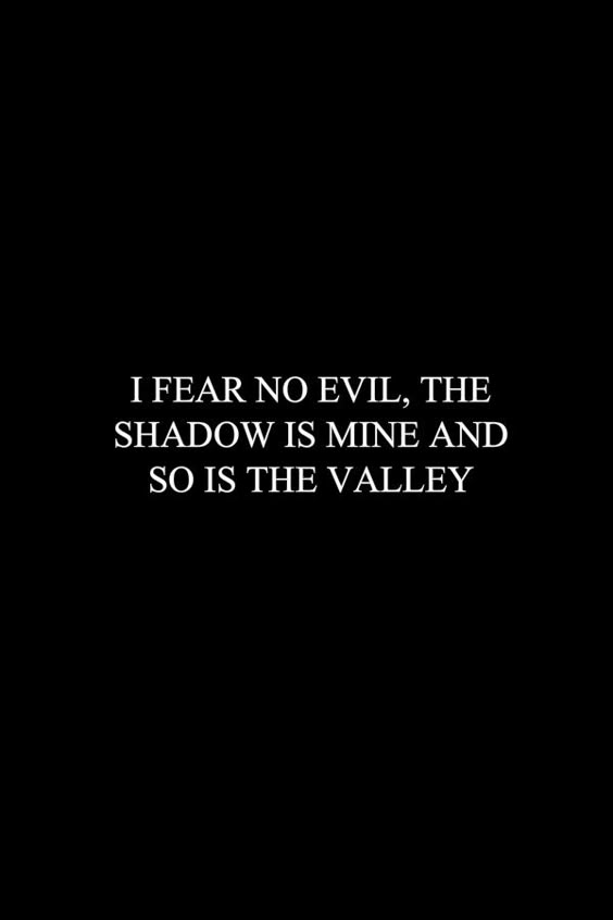 I will try, again and again, to remind myself... That it is only I who feels and fears the way I do. That I have control.