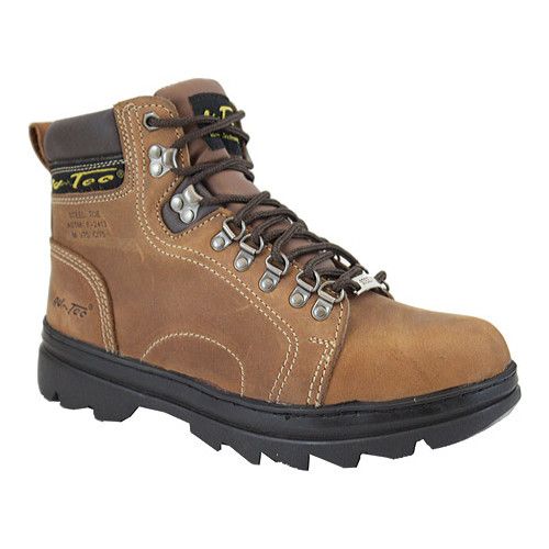 AdTec Mens Brown 6in Metatarsal Hiker Steel Toe Leather Work Boots 8.5 W