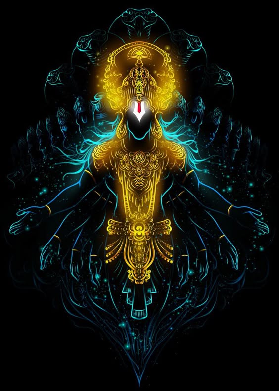 \'Virat Roop of Vishnu ji \' Poster by Nikhil Mishra creations | Displate