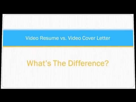 Video Resume vs Video Cover Letter Whatu0027s the Difference Get - resume vs cover letter Video Resume vs Video Cover Letter Whatu0027s the Difference Get - resume vs cover letter