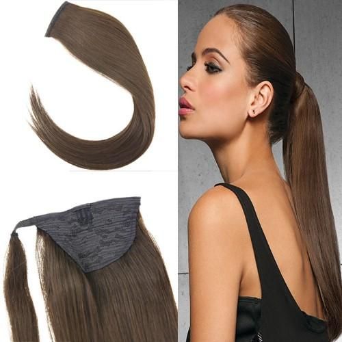 80g Wrap Aound Ponytail Human Hair Extensions With One Clip 4