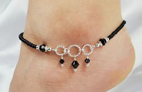 Anklets Bracelet for Women Girls Foot JewelryBracelets for Women Black Vintage DIY Anklets Women Accessories Anklets Bracelet for Women Girls Foot JewelryBracelets for Women Black Vintage DIY Anklets Women Accessories