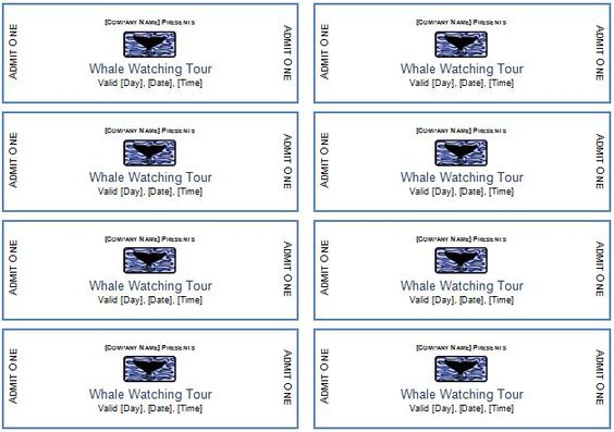 Event Ticket Template Free Printable Event Ticket Templates Free
