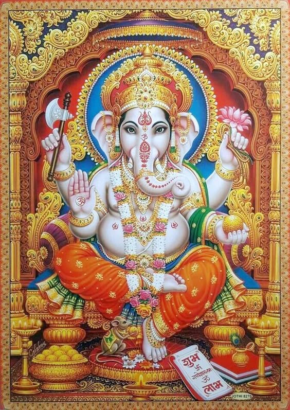 Hindu Cosmos — Lord Ganesha (via eBay: Indian_ash)