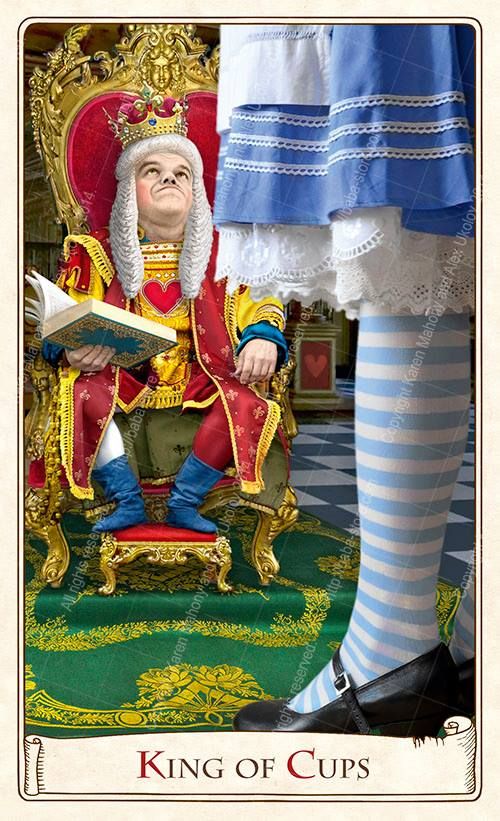 THE ALICE TAROT - KING OF CUPS - BY BABA STUDIO (KAREN MAHONEY & ALEX UKOLOV)