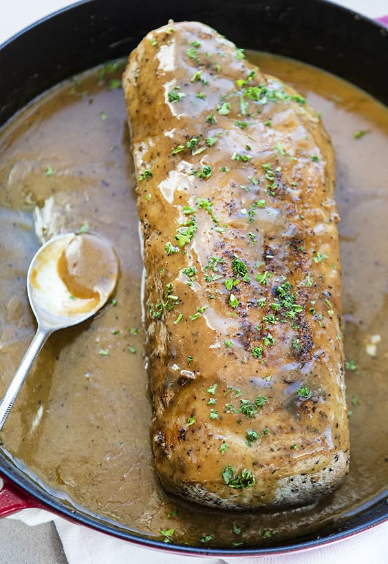 Roasted Pork Loin with Gravy