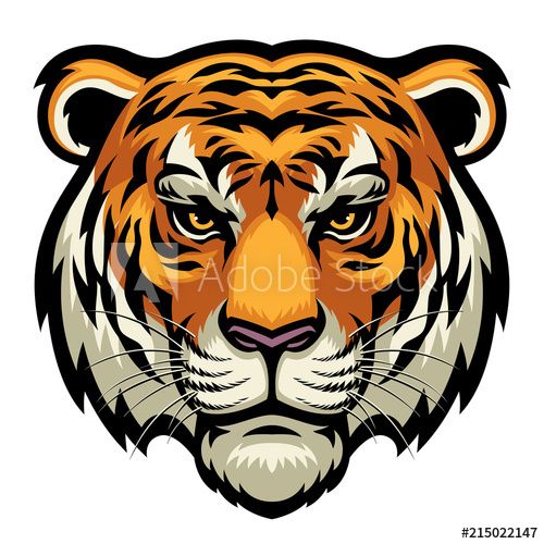 Orange Bengal Tiger Patch Small Size