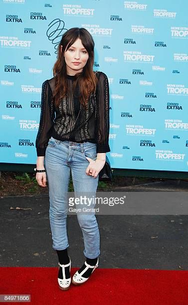 Emily Browning Judge for the Tropfest Awards arrives for the Movie...