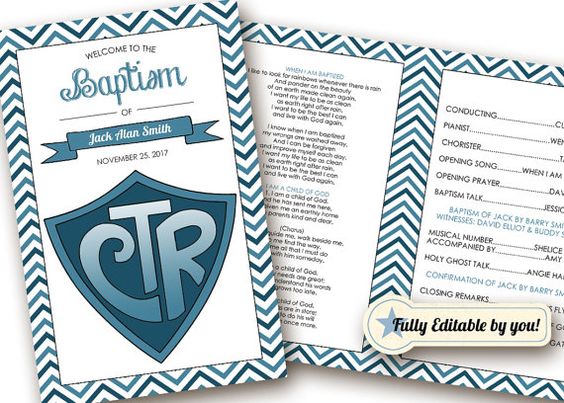 baptism program template free