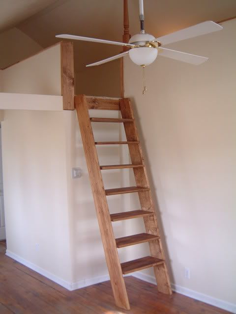 DIY: "The best loft-ladder type that I've built was using two 2x8