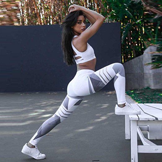 Trainingshose Hosen Elastische D/ünne Hosen Bleistifthosen Leggings Sport Fitness Workout Leggins Yogogo Damen 3//4 Yoga Leggings Hose Mittlere Taille Pants Sporthose