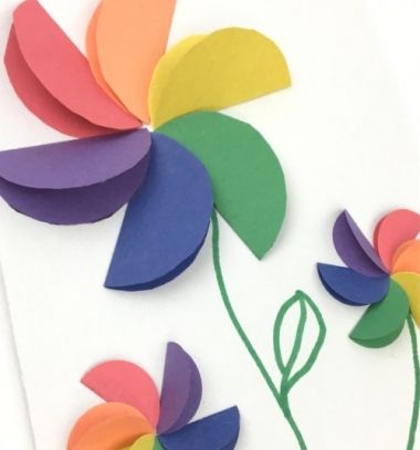 Construction Paper Crafts For Kids Flower Instructions Construction Paper Crafts For Kids Flower Instructions