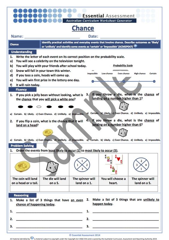 Year 10 Statistics and Probability Worksheet - Sample Essential - statistics worksheet Year 10 Statistics and Probability Worksheet - Sample Essential - statistics worksheet