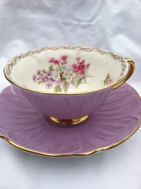 Shelley Oleander Wildflower Teacup & Saucer