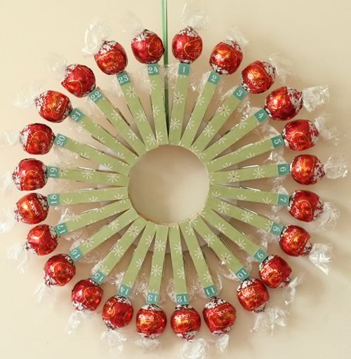 Diy Clothespin Advent Calendar Make your own advent calendar with clothespins | Christmas advent calendar, Calendar craft, Christmas advent