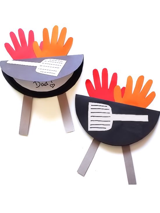 Handprint Father’s Day Grill Card